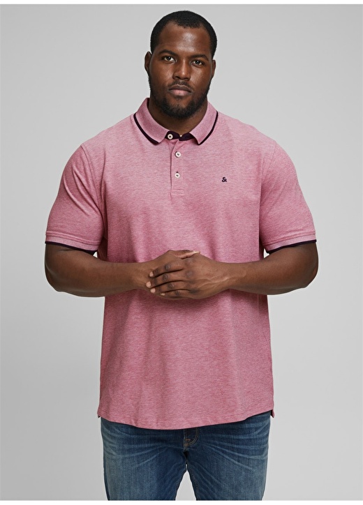 Jack & Jones Polo Yaka Kısa Kollu Kırmızı Erkek Tişört 1