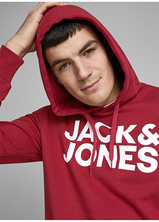 Jack & Jones 12152840 Koyu Kırmızı Sweatshirt 2