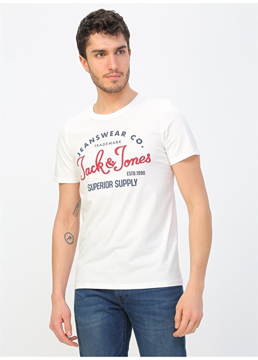 Jack & Jones 12164848 Beyaz T-Shirt 3