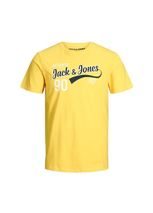 Jack & Jones 12164848 Limon Sarı T-Shirt 1