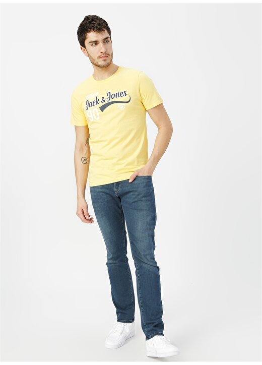 Jack & Jones 12164848 Limon Sarı T-Shirt 3