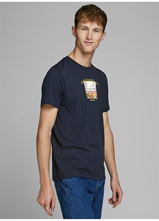 Jack & Jones 12165686 Lacivert T-Shirt 2