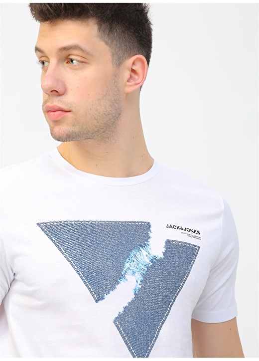 Jack & Jones 12167185 Beyaz T-Shirt 1