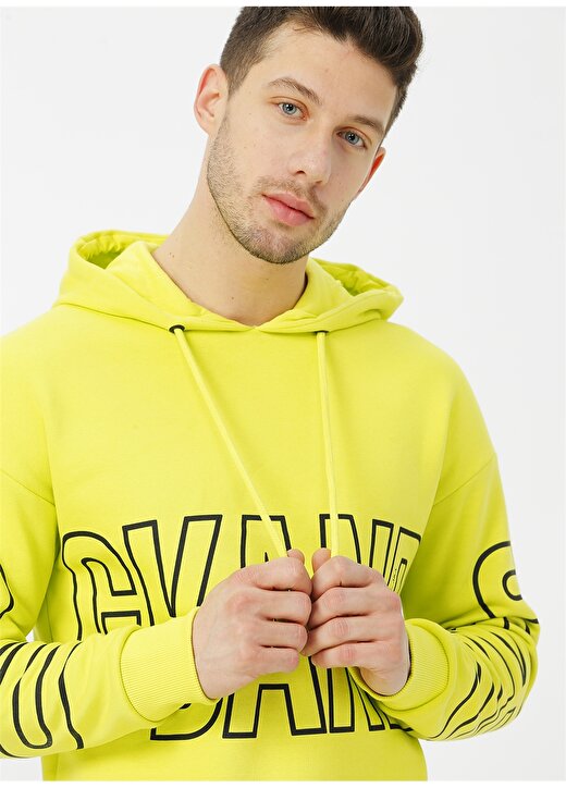 Jack & Jones 12167607 Neon Sarı Sweatshirt 1
