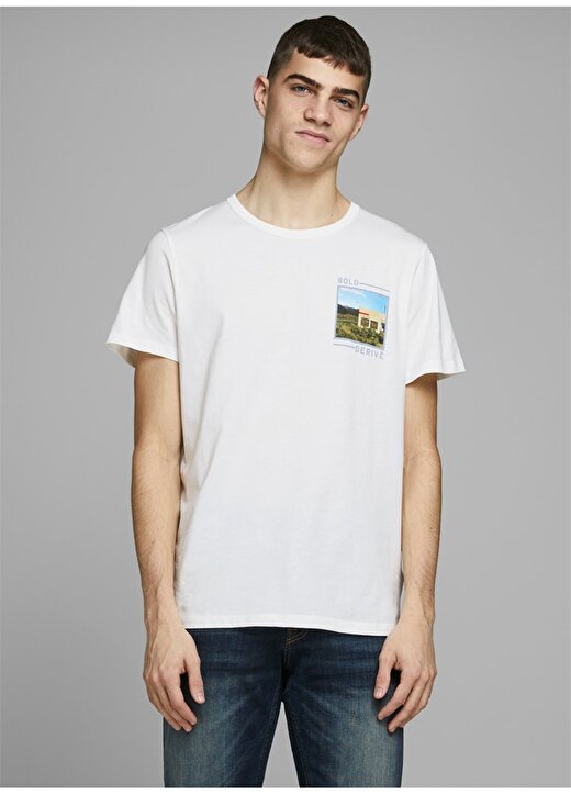 Jack & Jones 12168309 Beyaz T-Shirt 1
