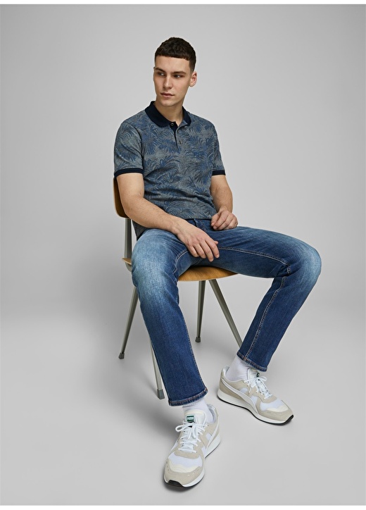 Jack & Jones 12170811 Tim Original Agi 005 Normal Bel Normal Paça Erkek Mavi Denim Pantolon 1