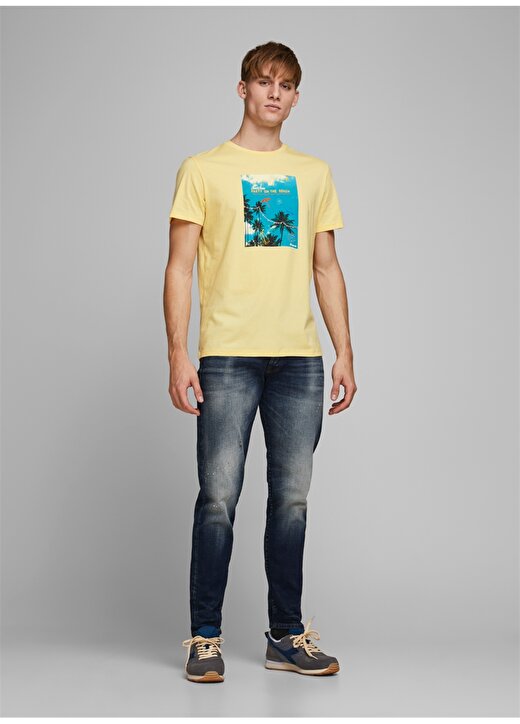 Jack & Jones 12171737 Açk Sarı T-Shirt 4