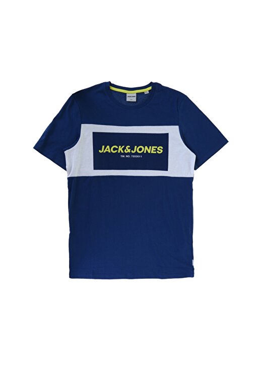 Jack & Jones 12172222 Gri Mavi T-Shirt 1