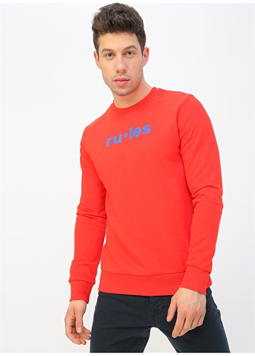 Jack & Jones 12176077 Kırmızı Sweatshirt 1