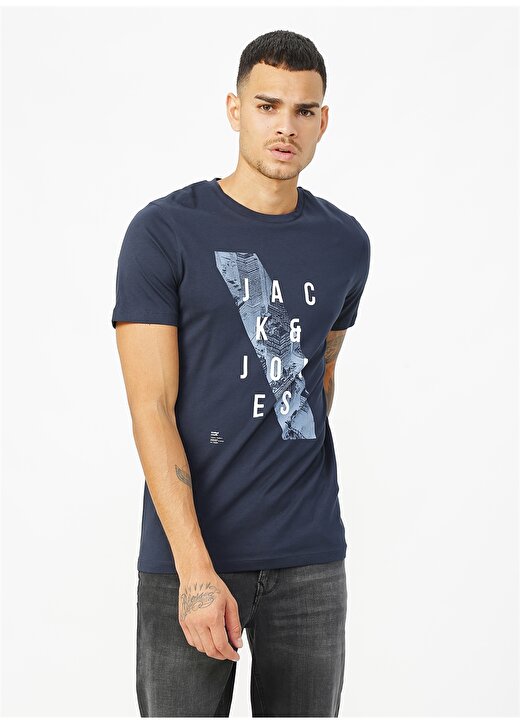 Jack & Jones 12179373 Lacivert Erkek T-Shirt 3