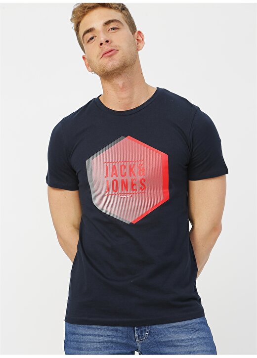 Jack & Jones 12179378 Lacivert T-Shirt 3