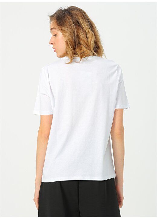 Fashion Friends Beyaz Baskılı T-Shirt 4