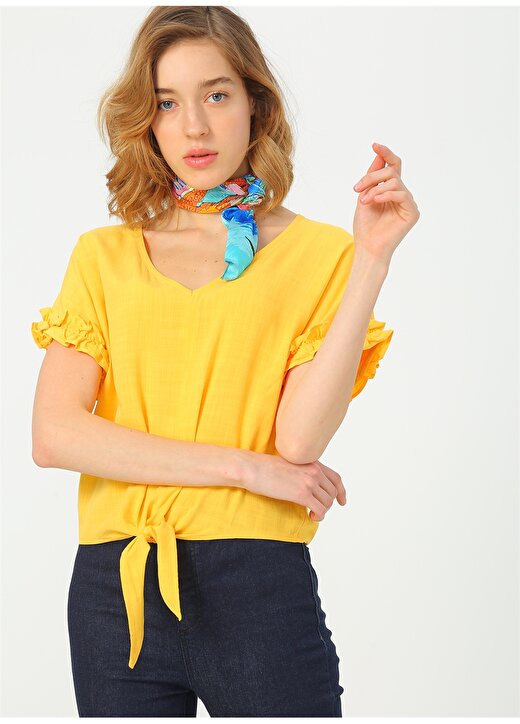 Fashion Friends Sarı Bluz 1