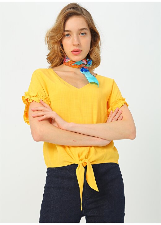 Fashion Friends Sarı Bluz 3