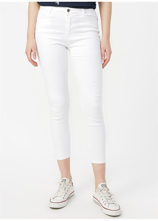 Fashion Friends Beyaz Denim Pantolon 2
