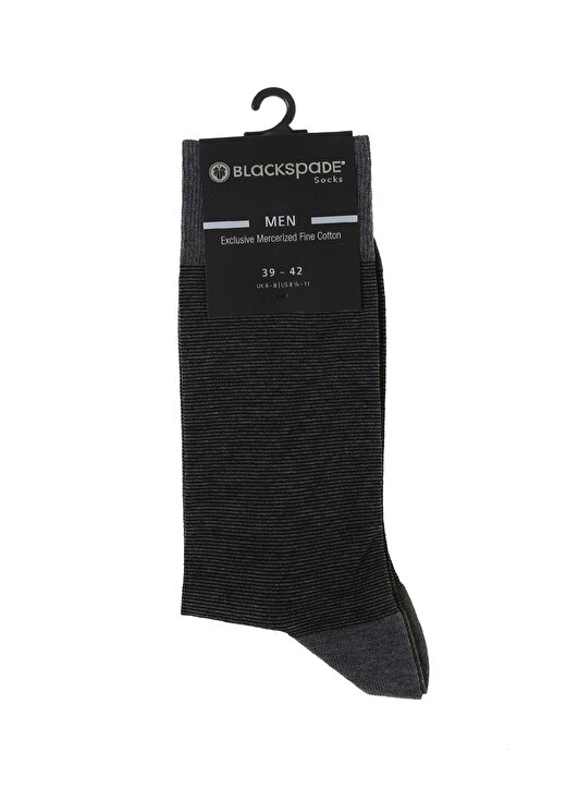 Blackspade Siyah Erkek Baskılı Soket Çorap 9910 1