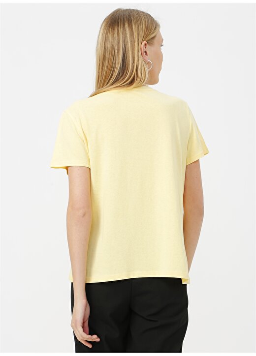 Only Sarı Baskılı T-Shirt 4