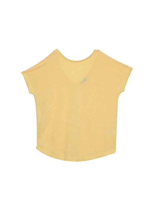 Mavi Kısa Kol Penye Açık Sarı T-Shirt 1
