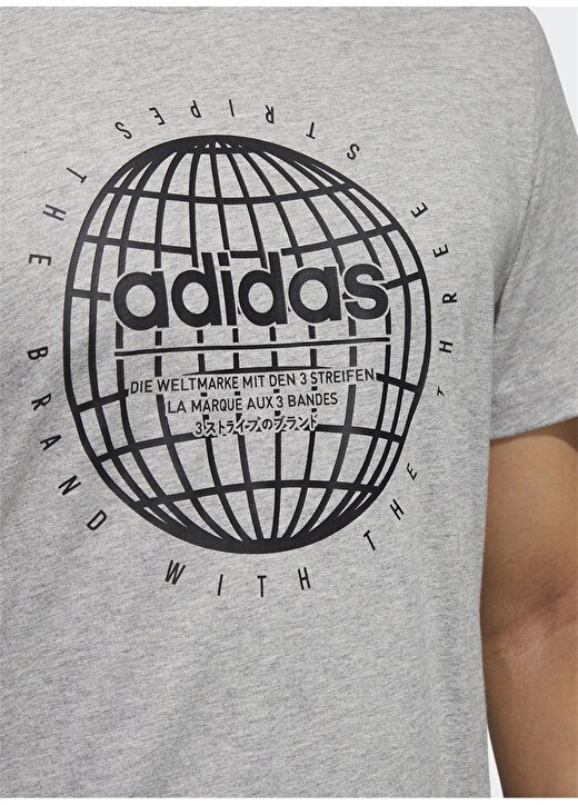 Adidas FM6063 Globe Erkek T-Shirt 3
