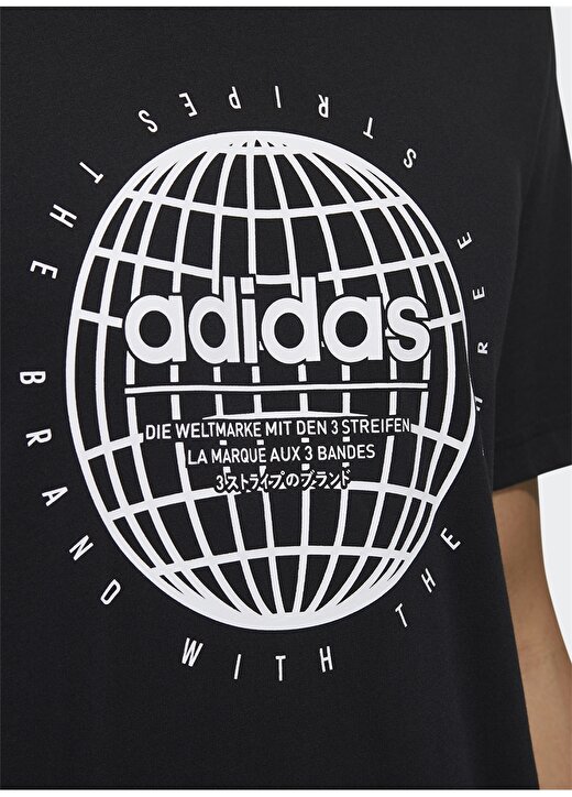 Adidas FM6067 Essentials Globe Erkek T-Shirt 4