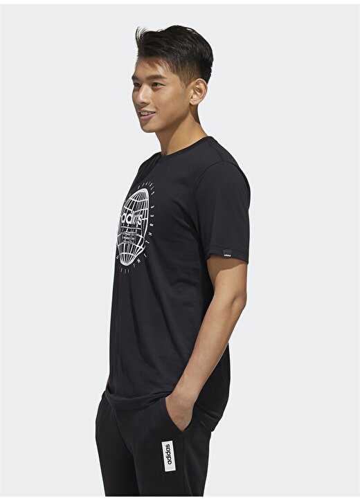 Adidas FM6067 Essentials Globe Erkek T-Shirt 2