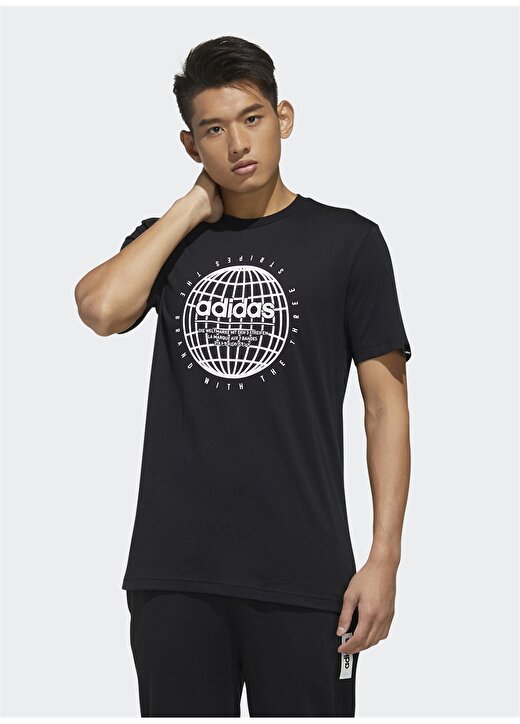 Adidas FM6067 Essentials Globe Erkek T-Shirt 1