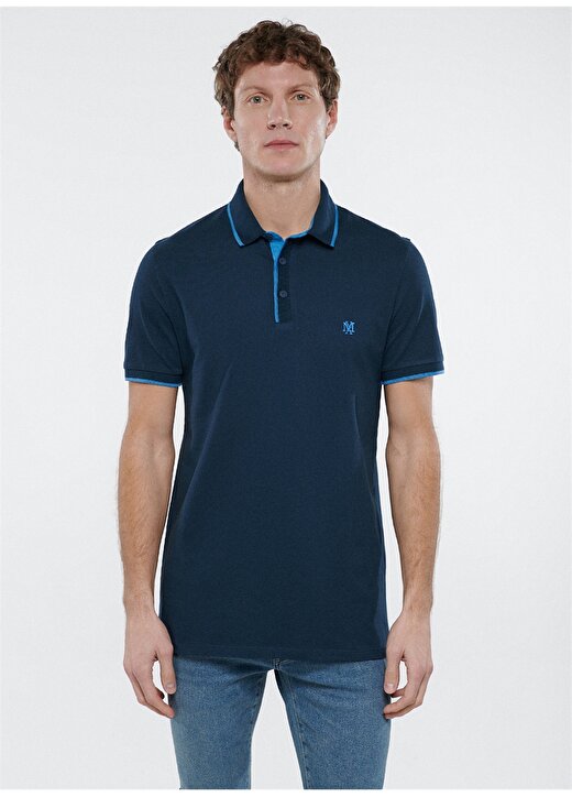 Mavi Düz Koyu Lacivert Erkek Polo T-Shirt 062373-28417 POLO Gece Lacivert 3