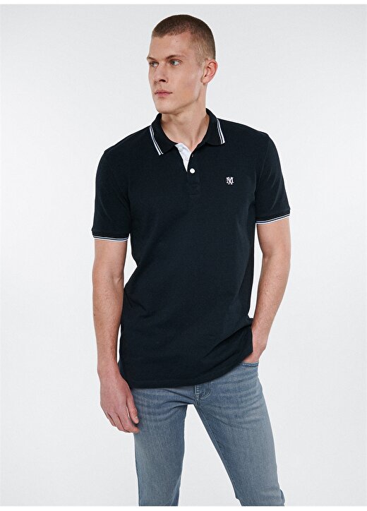 Mavi Düz Siyah Erkek Polo T-Shirt 064164-900 POLO TİŞÖRT Siyah 1