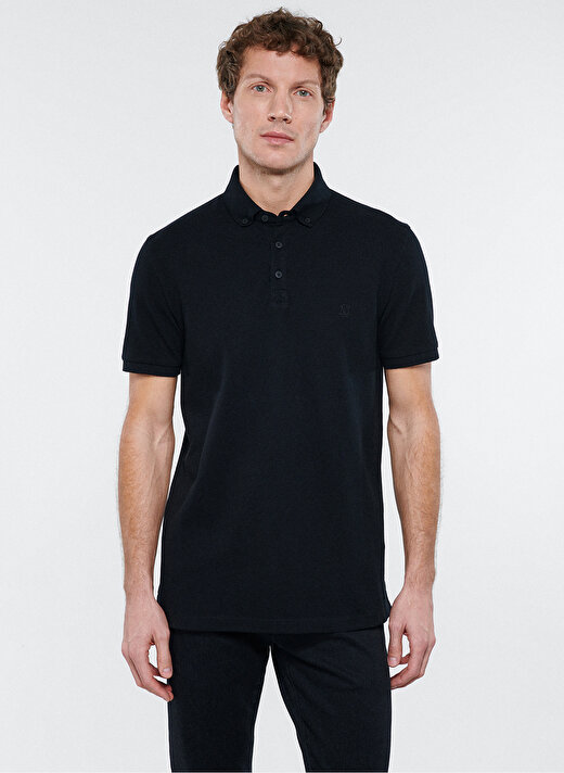 Mavi Düz Siyah Erkek Polo T-Shirt 063247-900 POLO TİŞÖRT siyah 3