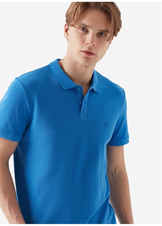 Mavi 8806043-31385 Polo Yaka Kısa Kollu Mavi Erkek T-Shirt 1