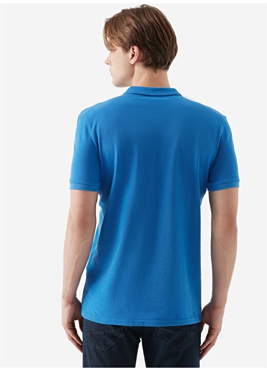 Mavi 8806043-31385 Polo Yaka Kısa Kollu Mavi Erkek T-Shirt 4