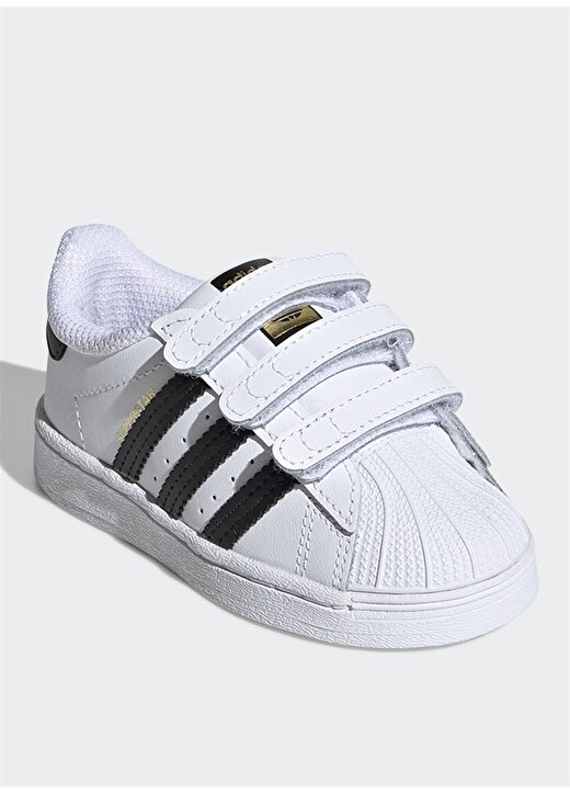 Adidas Beyaz - Siyah Erkek Bebek Yürüyüş Ayakkabısı EF4842 SUPERSTAR CF I 2