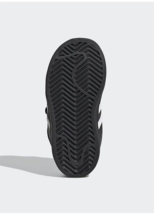 Adidas Siyah - Beyaz Erkek Bebek Yürüyüş Ayakkabısı EF4843 SUPERSTAR CF I 4