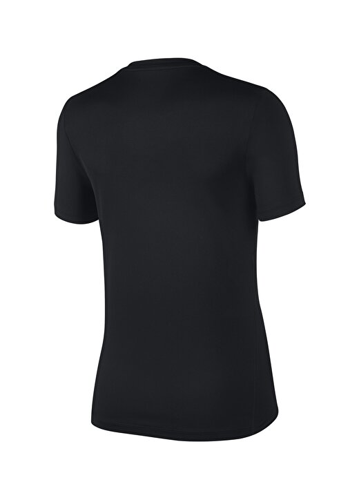 Nike CJ2351-010 Top SS Victory Essentıal V Yaka Kısa Kollu Logo Baskılı Siyah Kadın T-Shirt 2