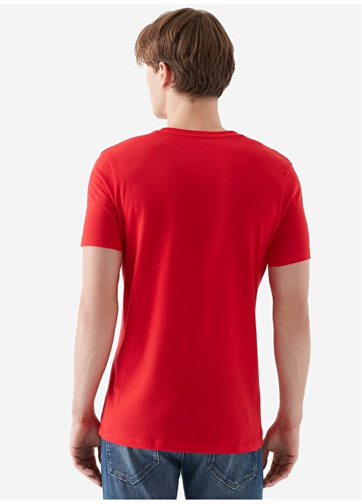 Mavi 065781-27120 Logo Kırmızı T-Shirt 4