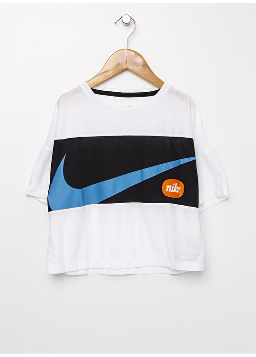 Nike CJ7599-100 G Nk Top SS Jdiy Kız Çocuk Beyaz T-Shirt 1