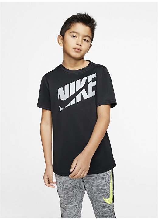 Nike CJ7736-010 B NK Hbr+ Performance Top SS Siyah Erkek Çocuk T-Shirt 1