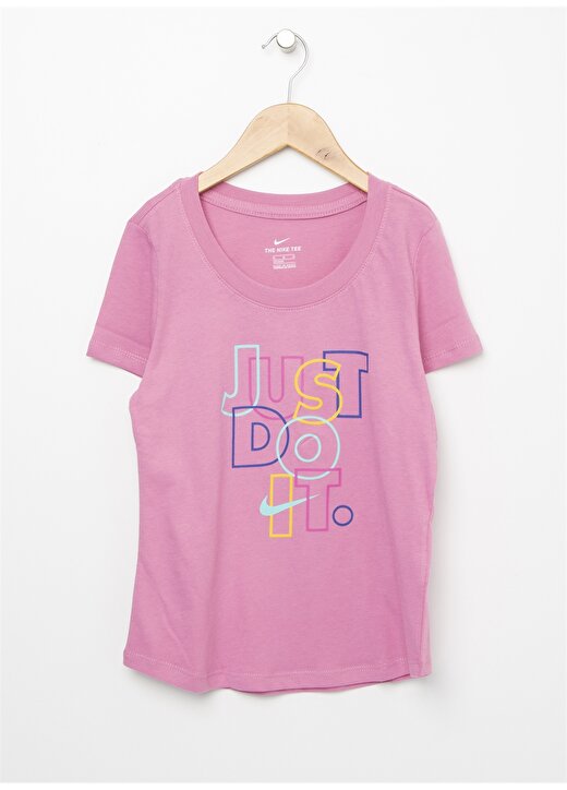Nike CT2775-601 G NSW Tee Scoop BSC Jdipembe Kız Çocuk T-Shirt 1