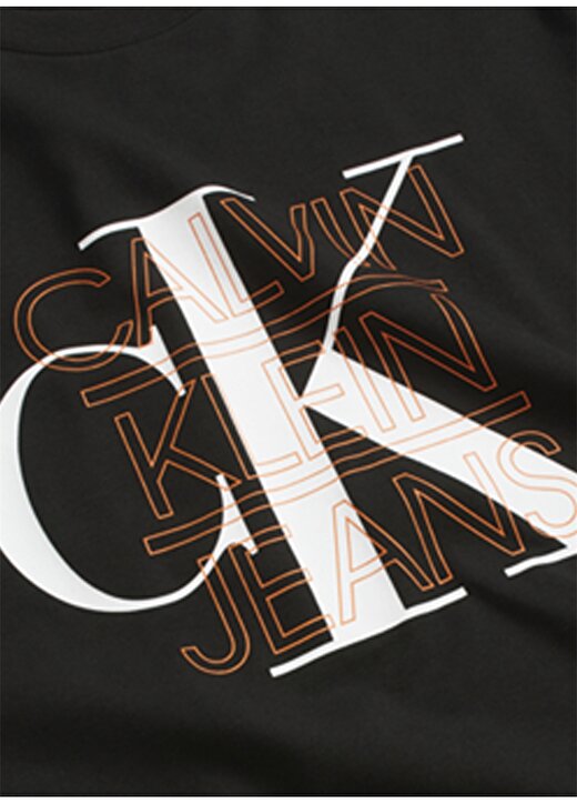 Calvin Klein Jeans Erkek Siyah T-Shirt J30J314229-BAE CK GRAPHIC SLIM S 4
