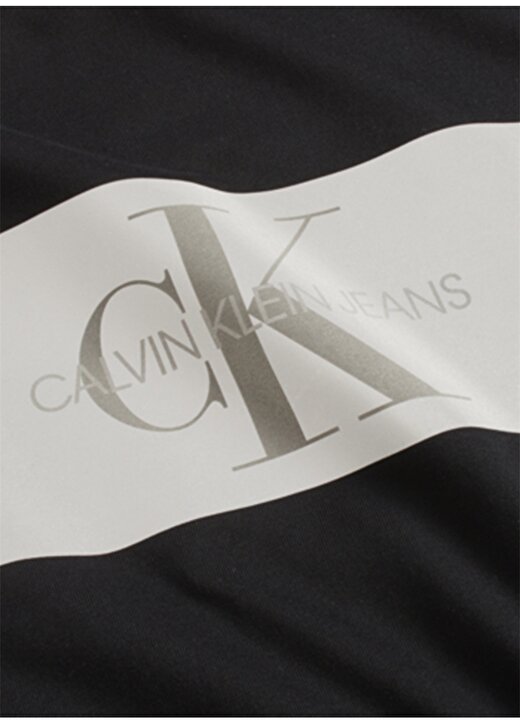 Calvin Klein Jeans Erkek Siyah T-Shirt J30J314797-BAE REFLECT STRIPE MO 2