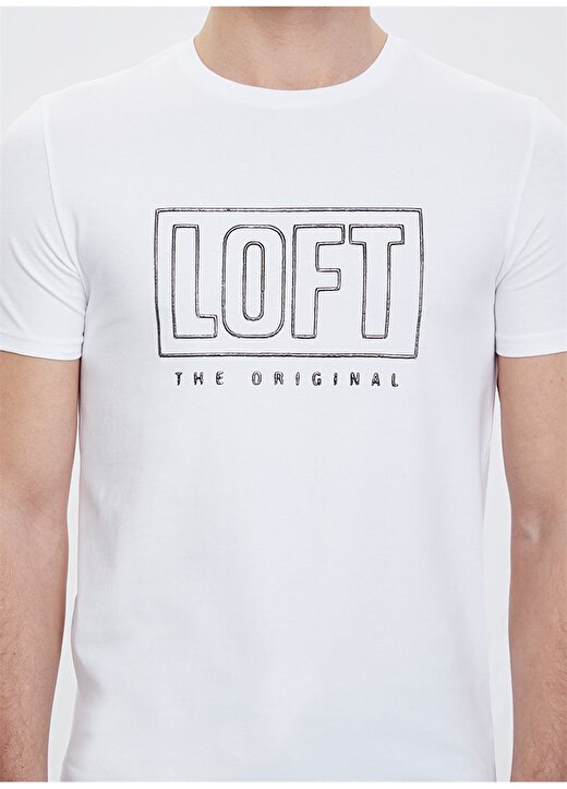 Loft Beyaz T-Shirt 4