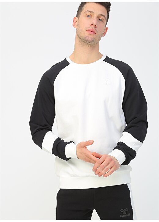Hummel WESSON SWEAT SHIRT Beyaz Erkek Sweatshirt 920851-9003 1