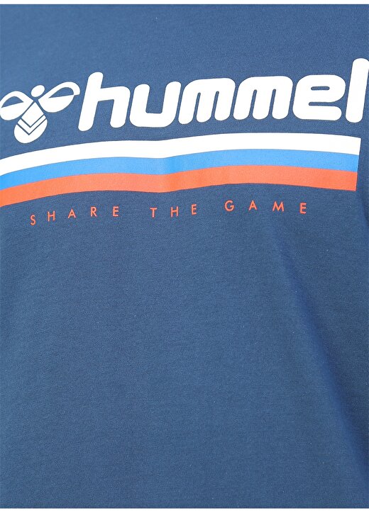 Hummel WILLY Mavi Erkek T-Shirt 911051-7818 4