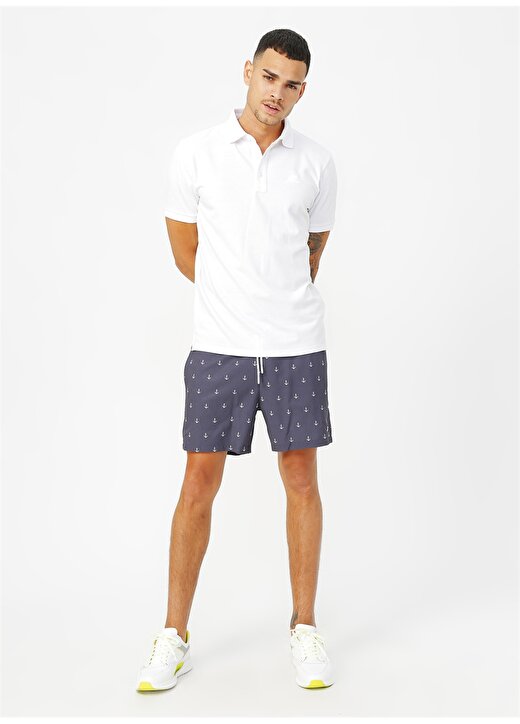 Skechers Polo''s M Basic Sport Pique Beyaz Erkek Polo T-Shirt 2