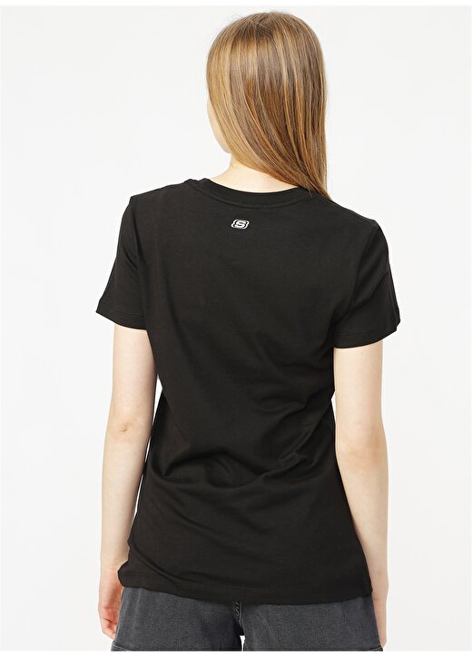 Skechers Graphic Tee''s W Skx Printed Siyah Kadın T-Shirt 4