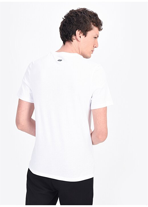 Skechers Graphic Tee''s M Crew Neck Camo Beyaz Erkek T-Shirt 2