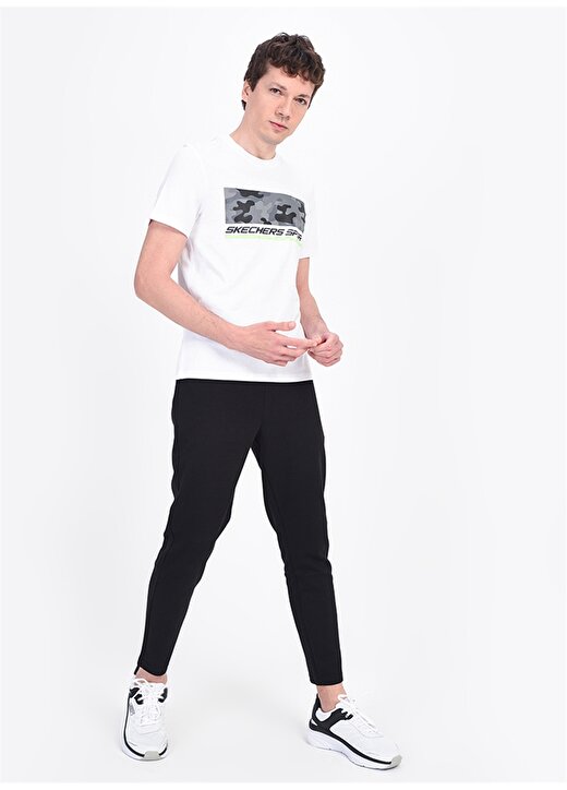 Skechers Graphic Tee''s M Crew Neck Camo Beyaz Erkek T-Shirt 3