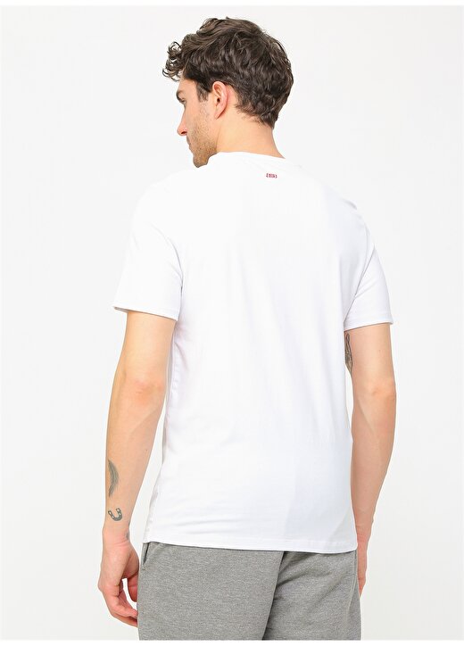 Skechers Graphic Tee''s M Crew Neck L.A Beyaz Erkek T-Shirt 4