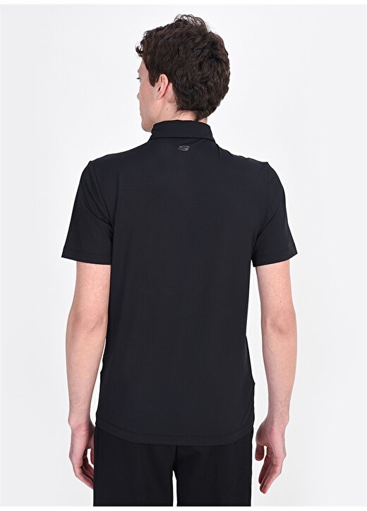 Skechers Polo''s M Strch T-Shirt Siyah Erkek T-Shirt 2