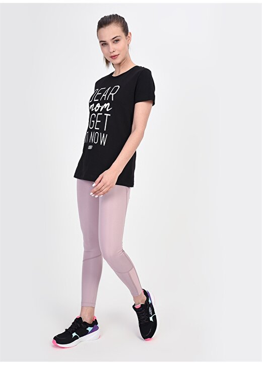 Skechers Graphic Tee''s W Dear Mom Siyah Kadın T-Shirt 3